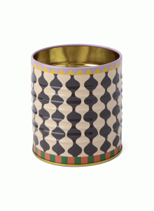 DTSC-1002EU A Dopo Storage Tin Paddywax - Black and White Wavy